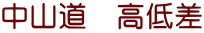 中山道　高低差